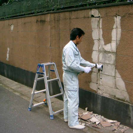 塀塗装工事000118807